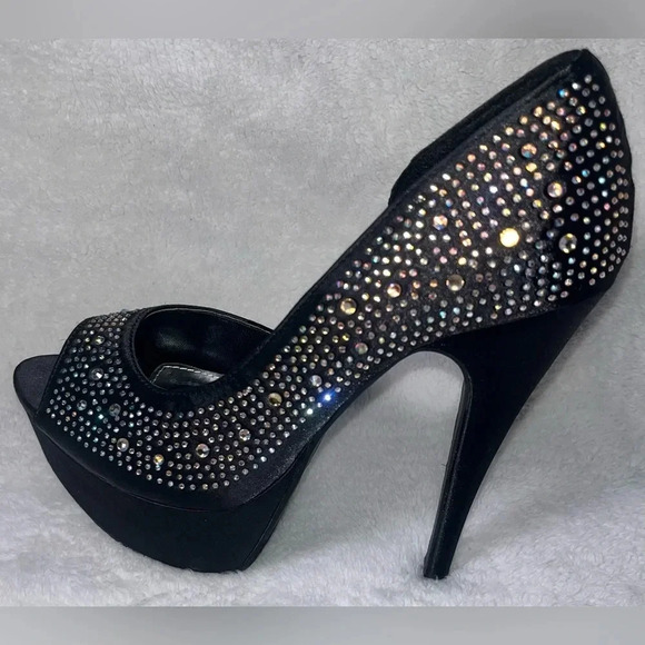 TOP Moda Shoes - •New Without Tags• Heels with Rhinestones Size 8.5​